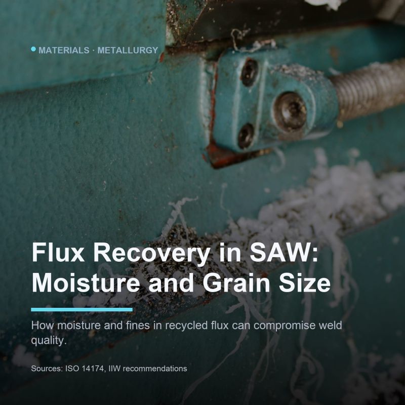 Submerged arc welding (SAW) relies heavily on the flux to protect the weld...
