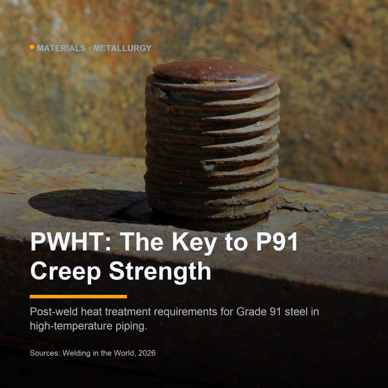 PWHT of P91 Steel for Creep Strength