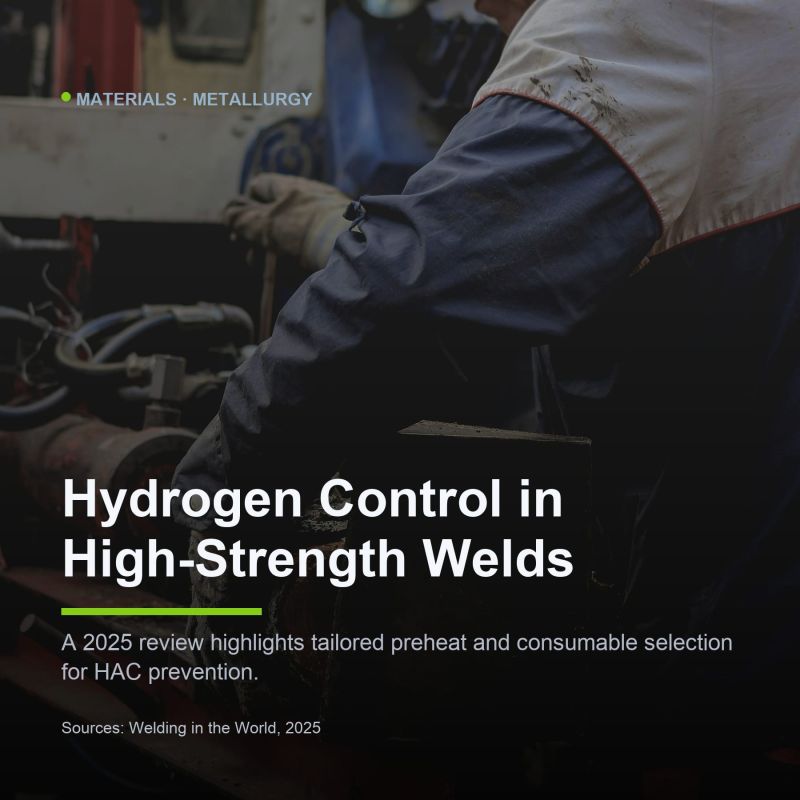 Weld Metal Hydrogen Control in High-Strength Steels