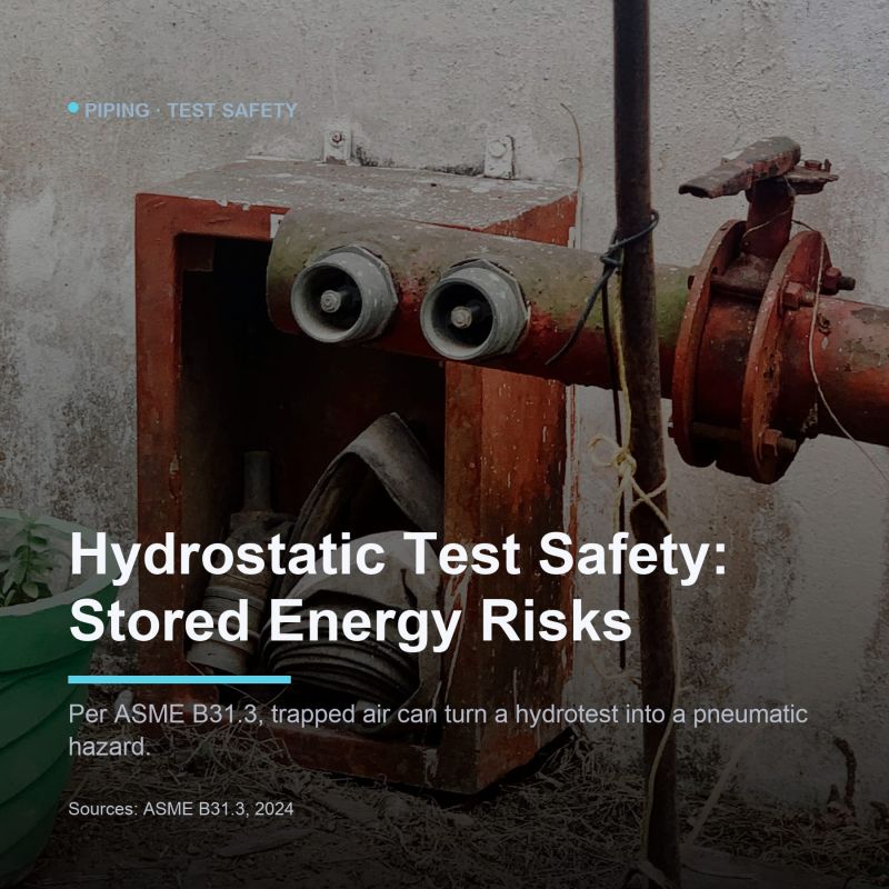 Test Safety and Stored Energy in Piping Systems