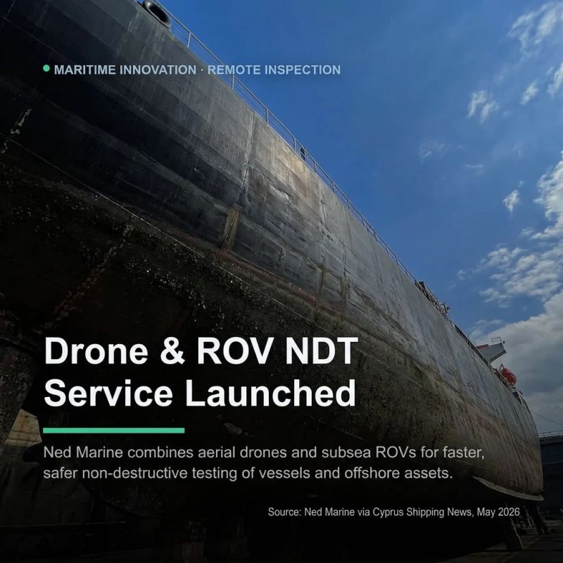 According to Cyprus Shipping News, Dutch NDT specialists Ned Marine have...