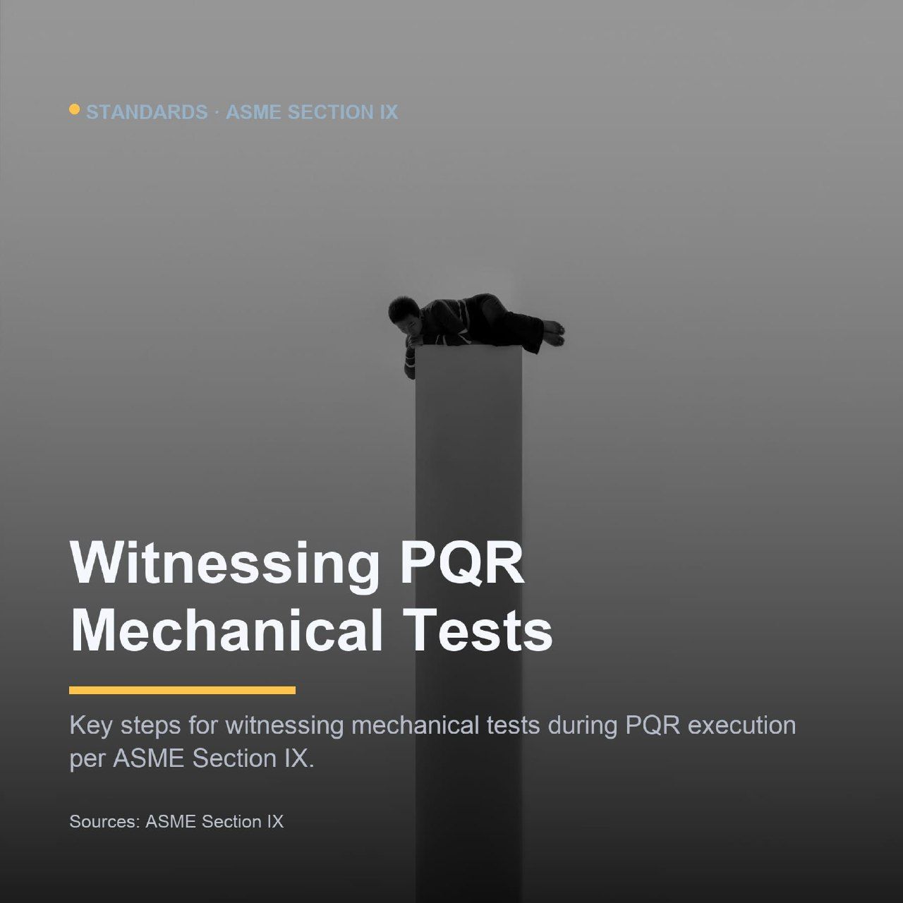 Witnessing mechanical tests during a Procedure Qualification Record (PQR)...