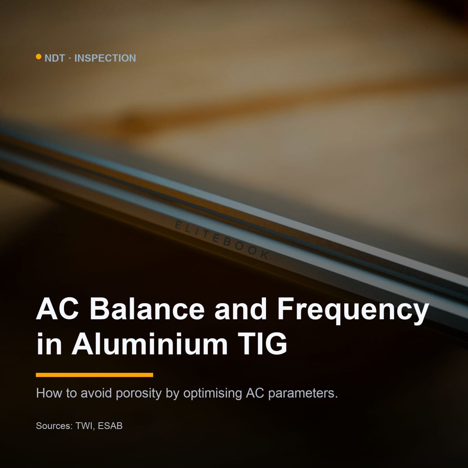 Porosity in aluminium TIG welds often traces back to incorrect AC balance or...