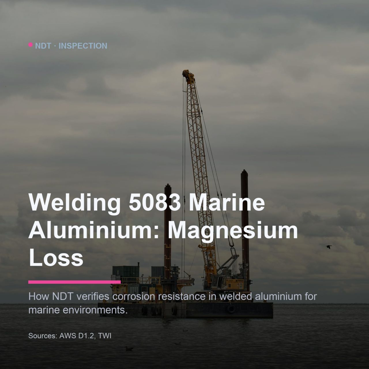 Welding 5083 marine aluminium requires careful control of magnesium content....