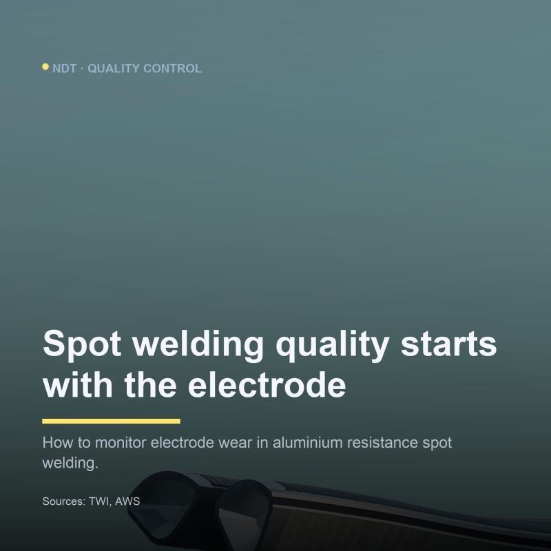 Electrode wear in aluminium spot welding - quality monitoring