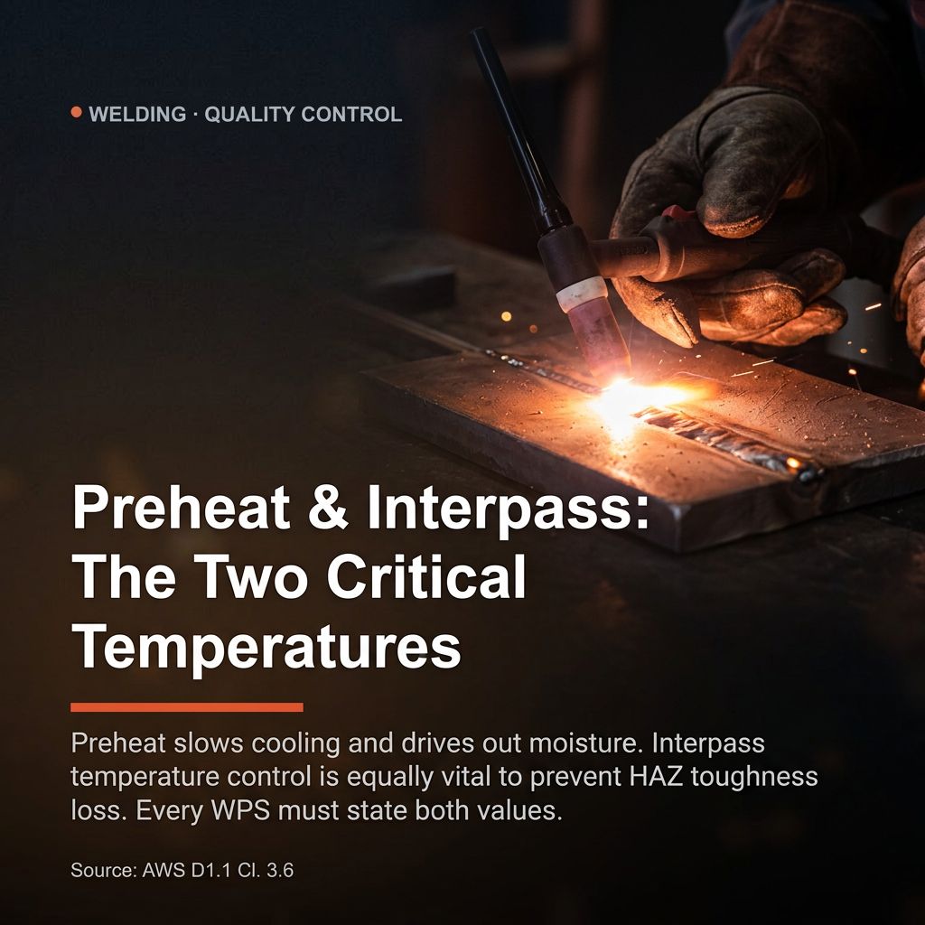 Every welding procedure specifies a minimum preheat temperature. But preheat...