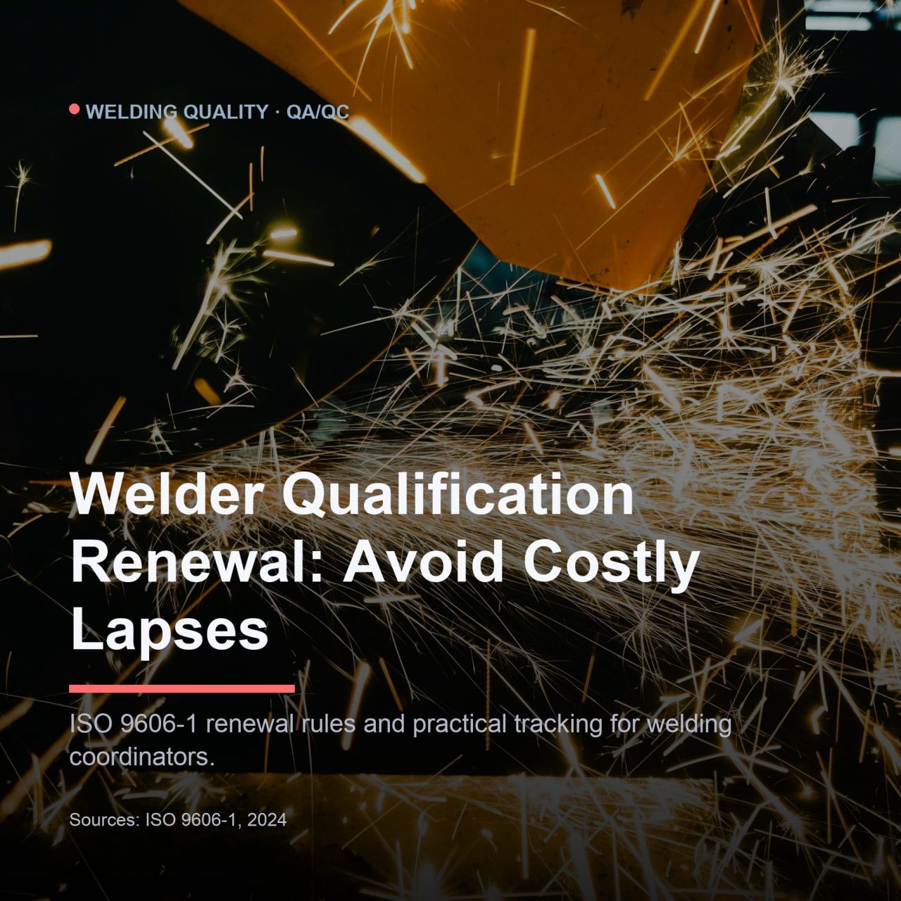 According to ISO 9606-1, welder qualification is valid for two years,...