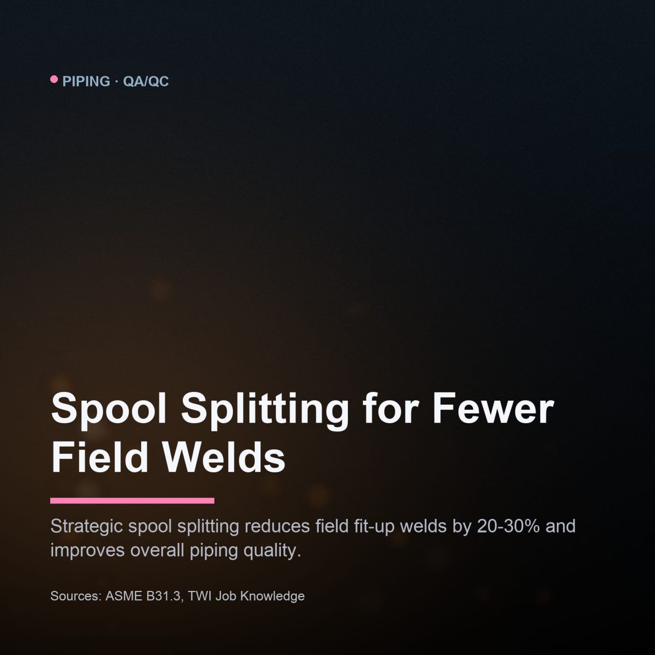 Spool Splitting Strategy to Minimize Field Fit-Up Welds