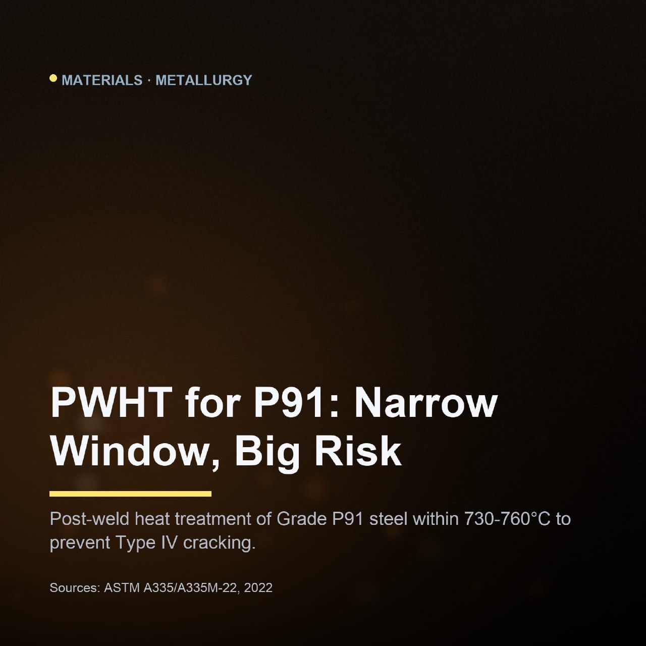 PWHT of P91 Steel for Creep Service