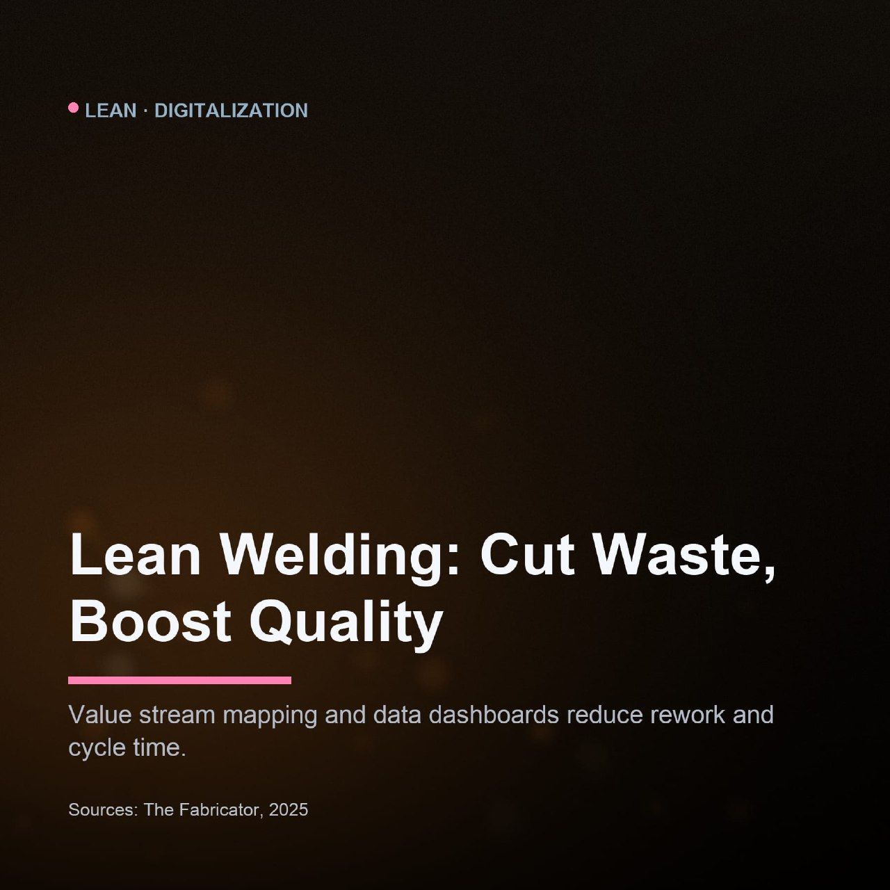 Lean Manufacturing in Welding Fabrication Shops