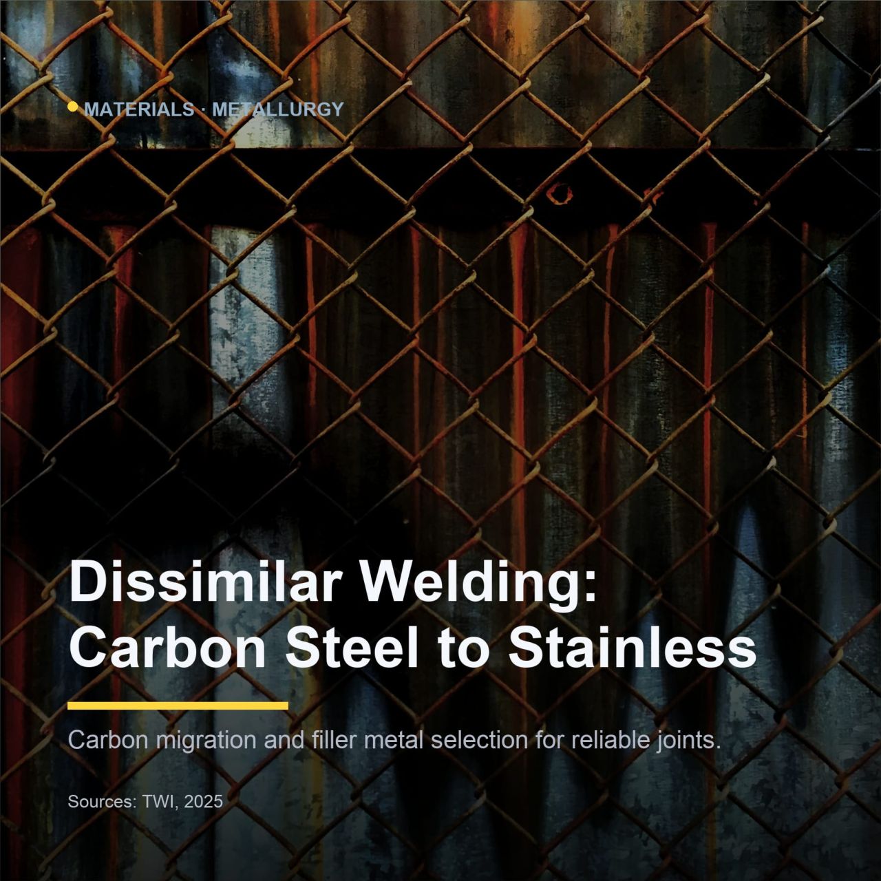 Dissimilar Metal Welding of Carbon Steel to Stainless Steel