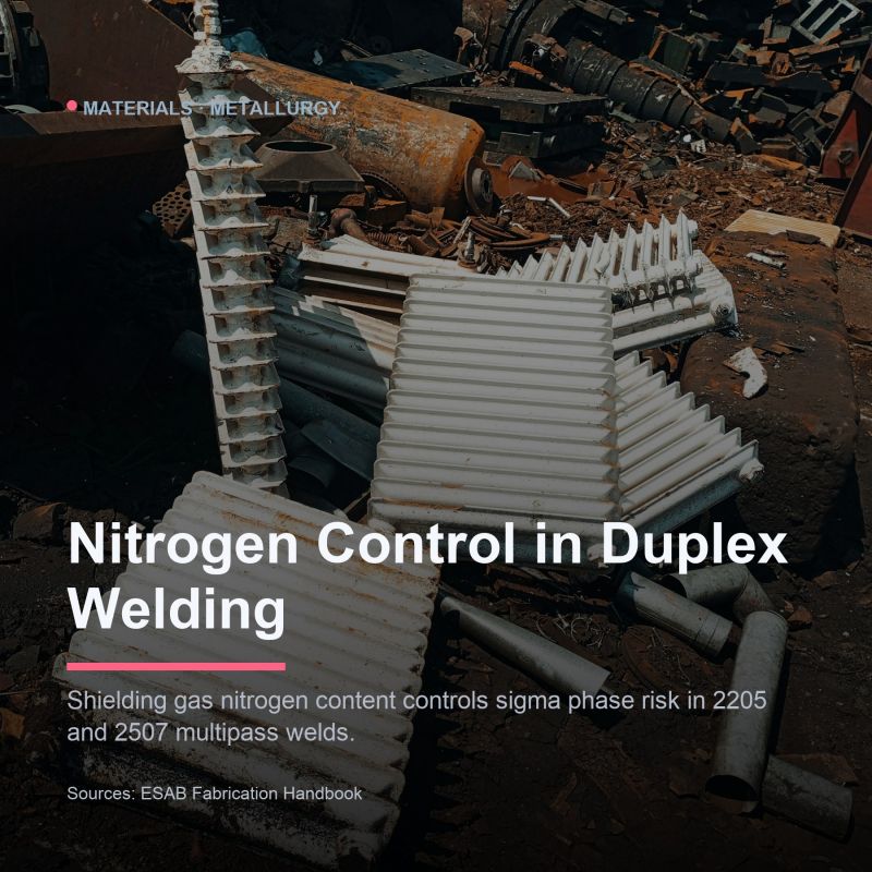 Duplex Stainless Steel Shielding Gas Nitrogen Control
